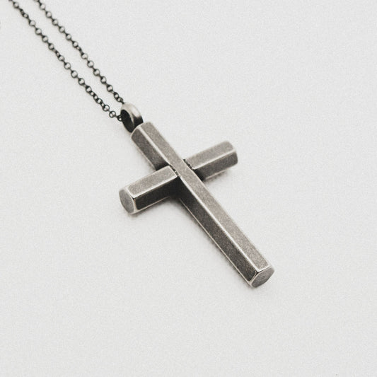 Hex Cross Pendant