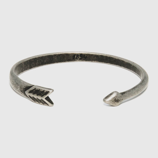 Paaka Cuff in Aged Silver