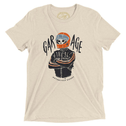 Garage 1894 Tee In Vintage Oatmeal